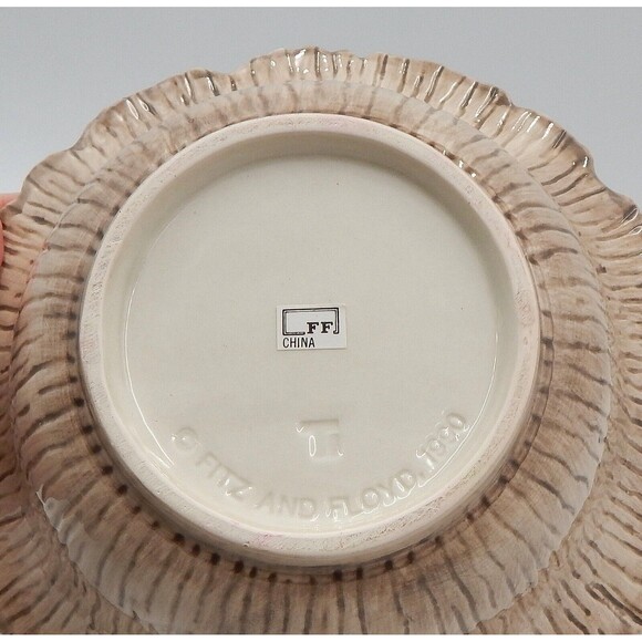 Fitz And Floyd Wild Berries Hand-painted Ceramic Pot Pourri Bowl 8.5 Inch - Picture 6 of 11